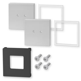 Zack Set 2 Soporte Pared Carvo Mate 6 Unidades Acabado Matt Brush Polish